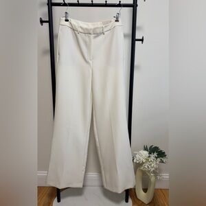 NWT Joie Cream Ivory Hi-Rise Straight Leg Pants | Size 6 | Minimalist Trouser